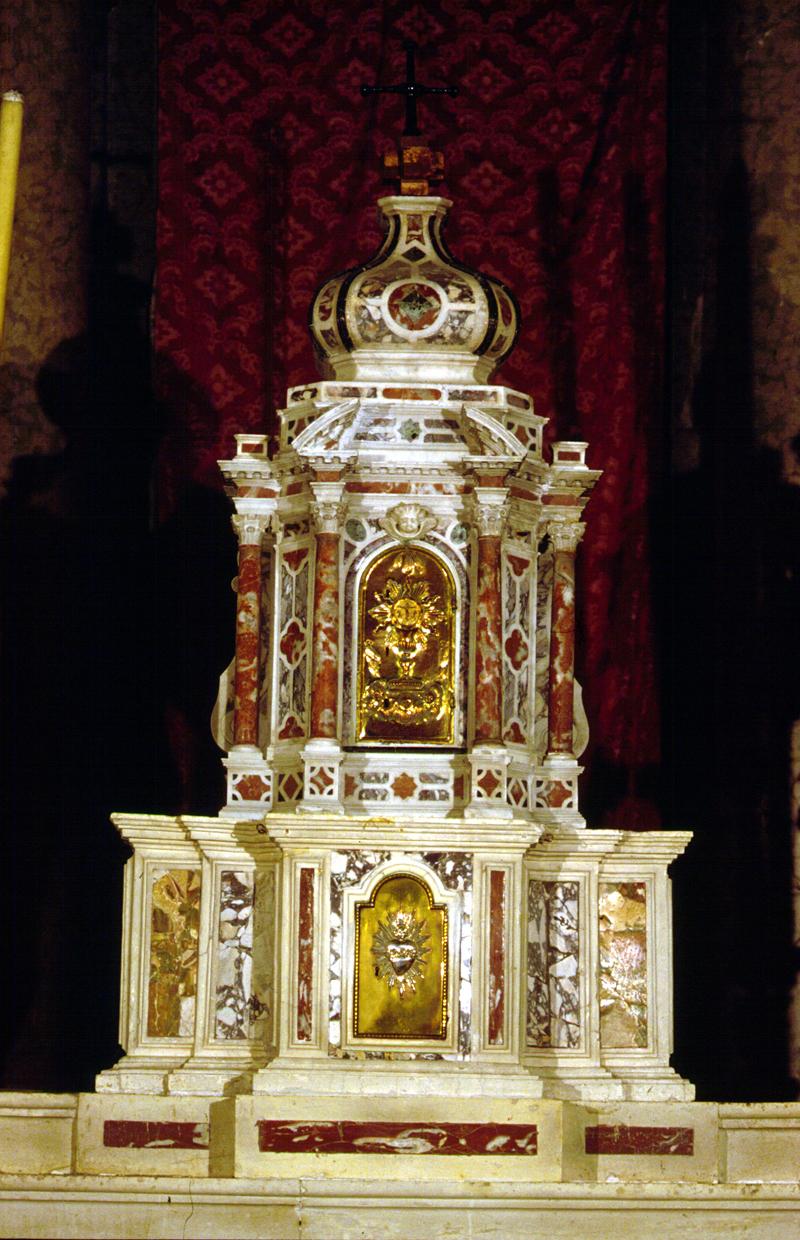tabernacolo - a tempietto, elemento d'insieme - manifattura veneta (sec. XVIII)