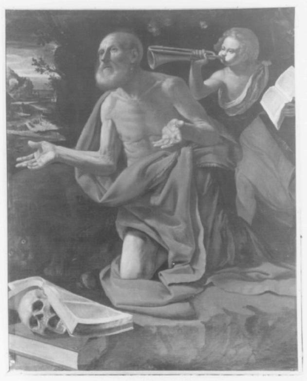 San Girolamo in preghiera (dipinto) di Damini Pietro (attribuito) (sec. XVII)