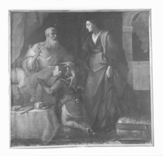 Rebecca presenta Giacobbe a Isacco (dipinto) - ambito padovano (sec. XVIII)