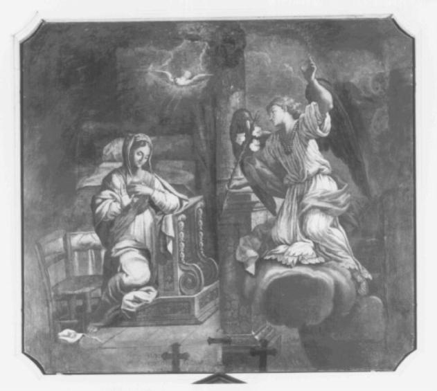 Annunciazione (dipinto) di Tessari Bartolomeo - ambito padovano (sec. XVIII)