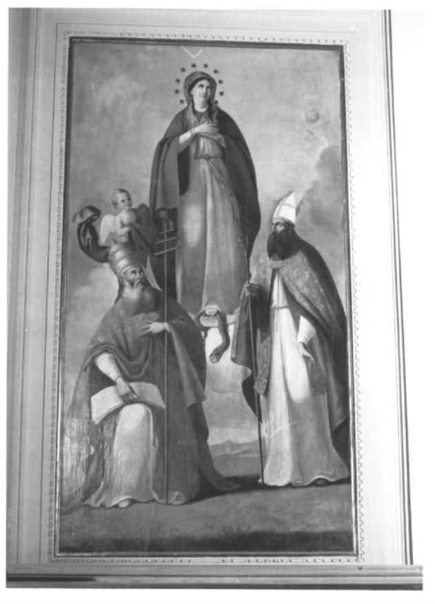 Madonna Immacolata con San Tiziano e San Silvestro (dipinto) - ambito veneto (prima metà sec. XIX)