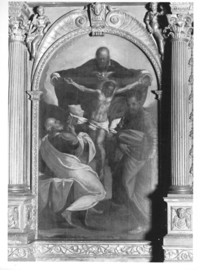 Trinità/ San Pietro/ San Paolo (dipinto) - ambito veneto (primo quarto sec. XVII)