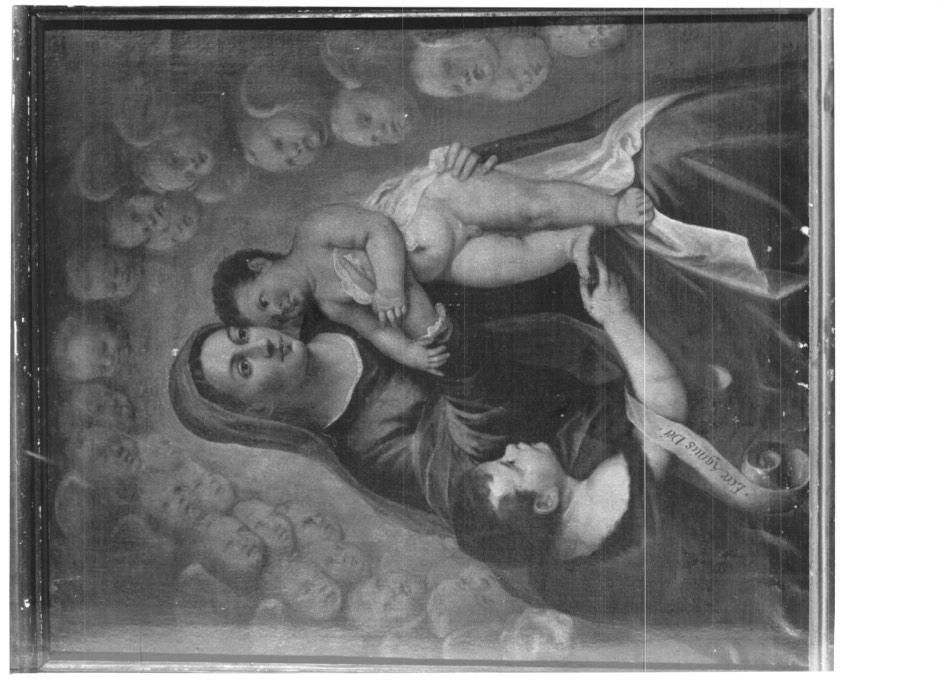 Madonna con Bambino e San Giovannino (dipinto) - ambito veneto (secc. XVI/ XVII)