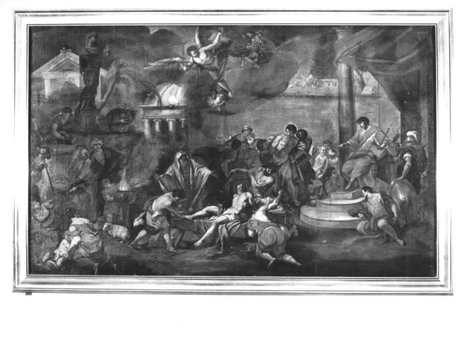 martirio dei Santi Cosma e Damiano (dipinto) - ambito veneto (sec. XVIII)