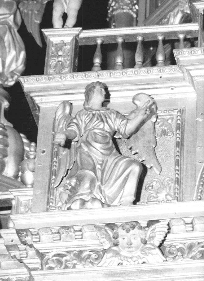 angelo annunciante (decorazione plastica) - ambito veneto (sec. XVII)