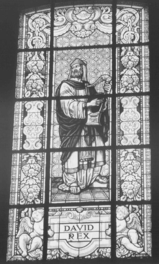 Re Davide (vetrata) di Giuliani Giulio, Cisterna Eugenio (sec. XX)