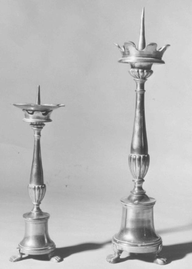 candeliere d'altare - manifattura veneta (sec. XIX)