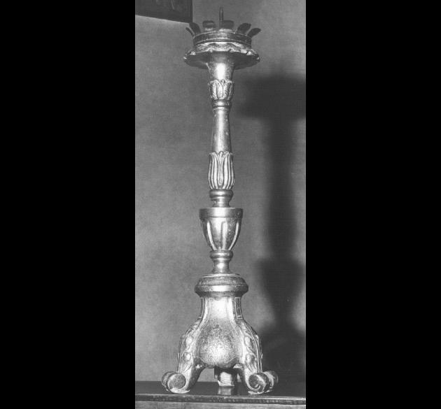candeliere d'altare - produzione trevigiana (sec. XIX)