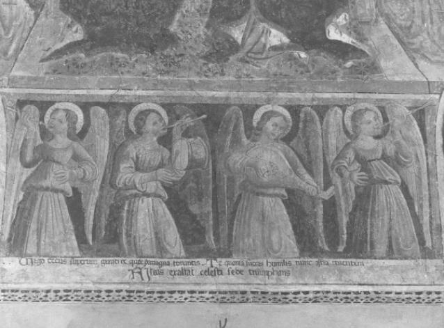 angeli musicanti (dipinto) di Gentile Da Fabriano (cerchia) (sec. XV)