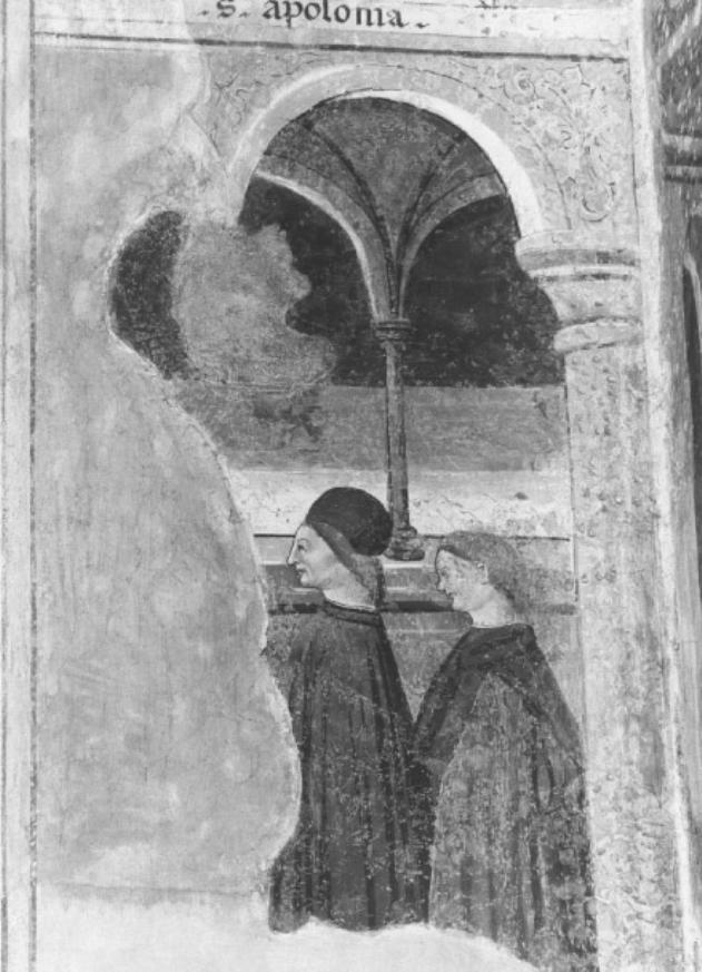 figure maschili (dipinto, frammento) - ambito veneto (sec. XV)
