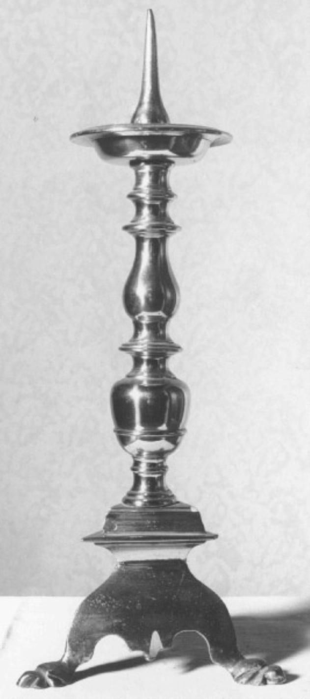 candeliere d'altare - ambito veneto (sec. XVIII)