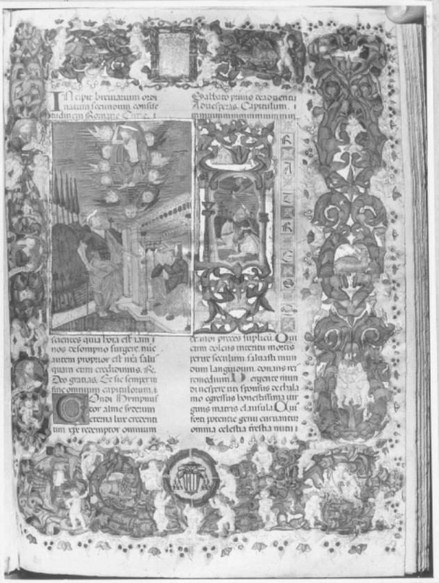 figura di pellegrino/ figura maschile/ Cristo (miniatura) - ambito toscano (sec. XVI)