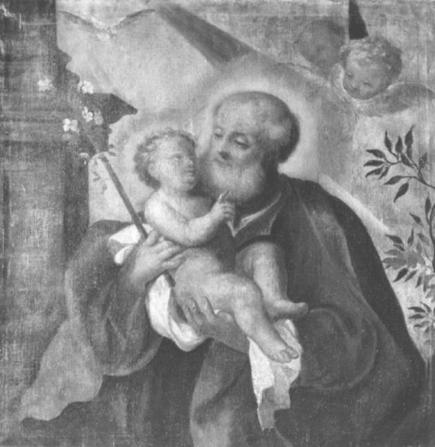 San Giuseppe con bambino (dipinto) - ambito veneto (sec. XVIII)