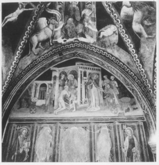 San Marco guarisce il calzolaio Harian (dipinto) di Maestro Del Martirio Di San Lorenzo (cerchia) (sec. XV)