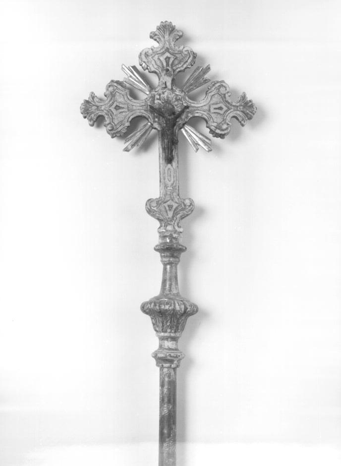 croce processionale - ambito veneto (seconda metà sec. XIX)