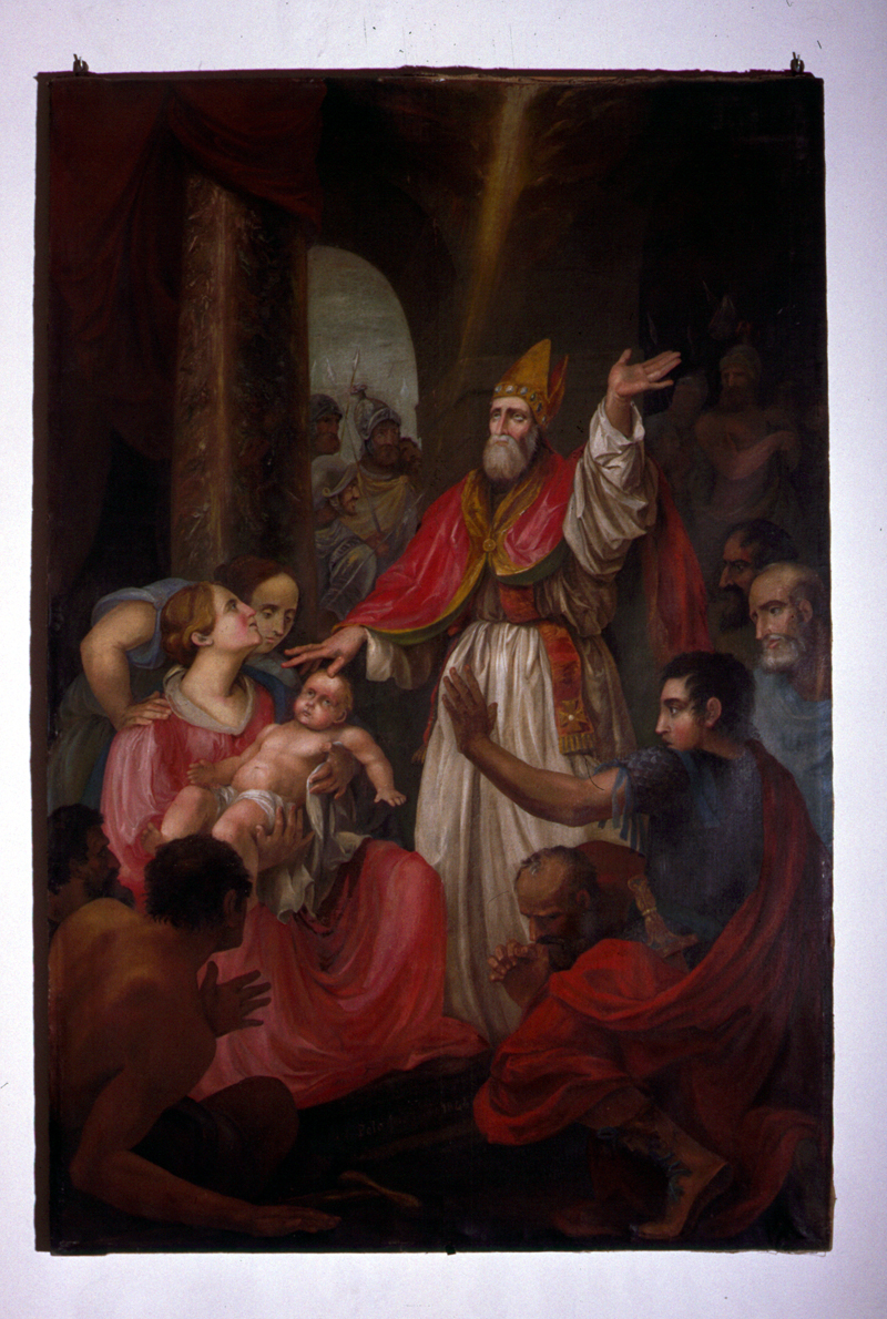 Sant'Apollinare Vescovo (dipinto) - bottega veneta (prima metà sec. XIX)