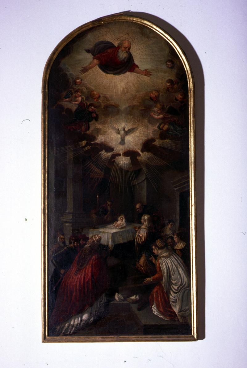 presentazione di Maria Vergine al tempio (dipinto) - bottega veneta (sec. XVIII)