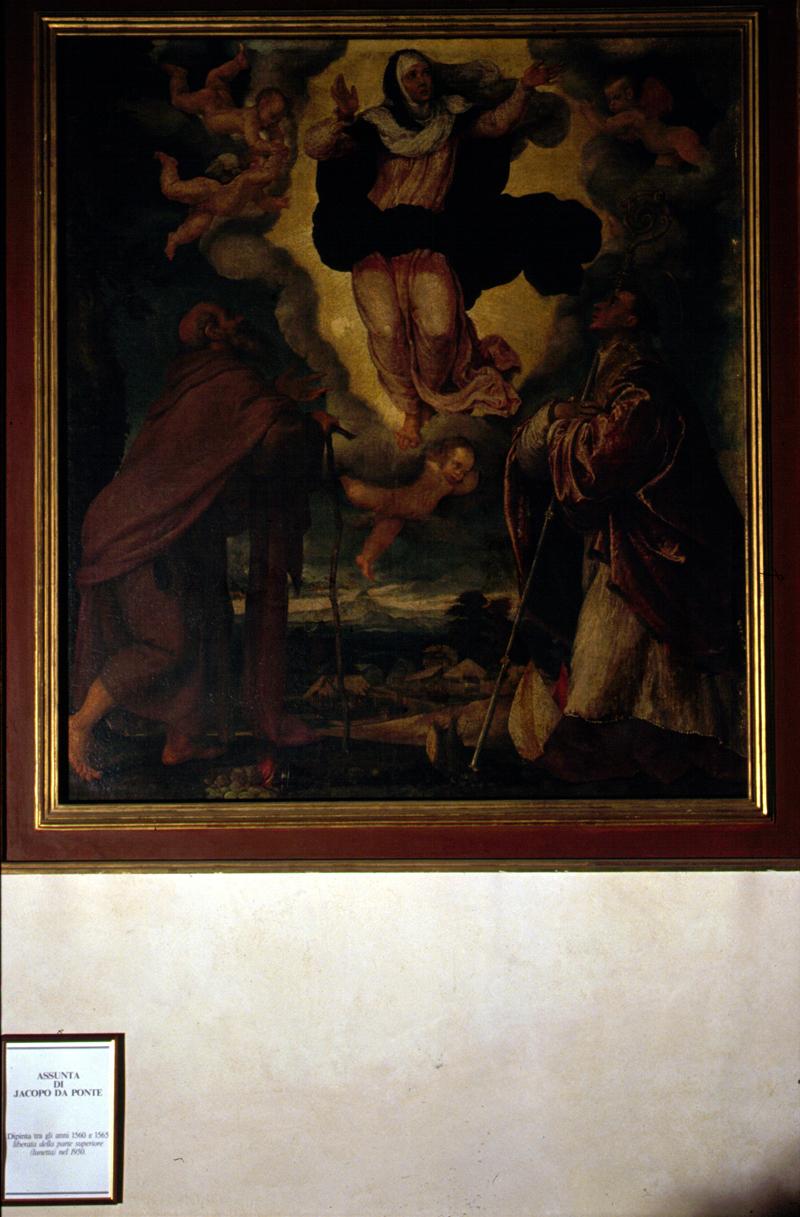 assunzione della Madonna (dipinto) di Dal Ponte Jacopo detto Jacopo Bassano (cerchia) - ambito veneto (seconda metà sec. XVI)