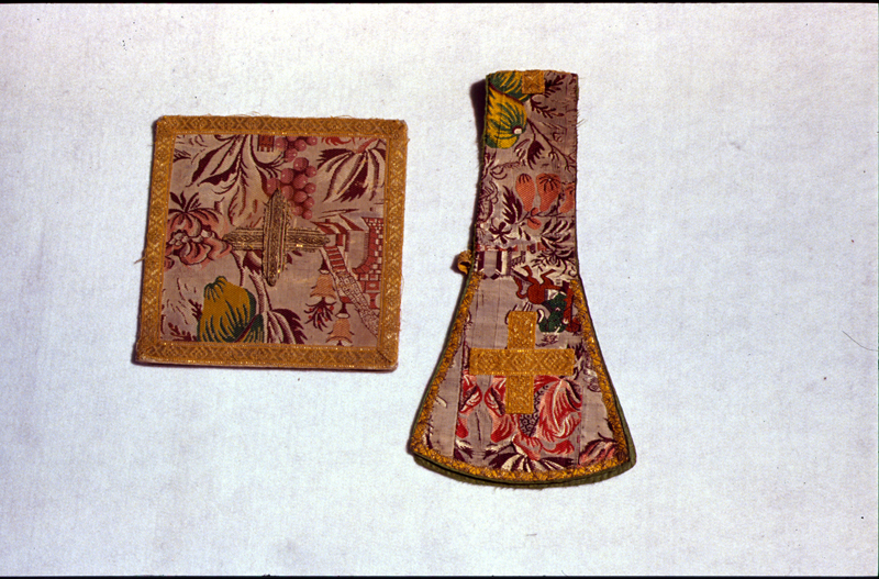 borsa del corporale, elemento d'insieme - bottega veneta (sec. XVIII)