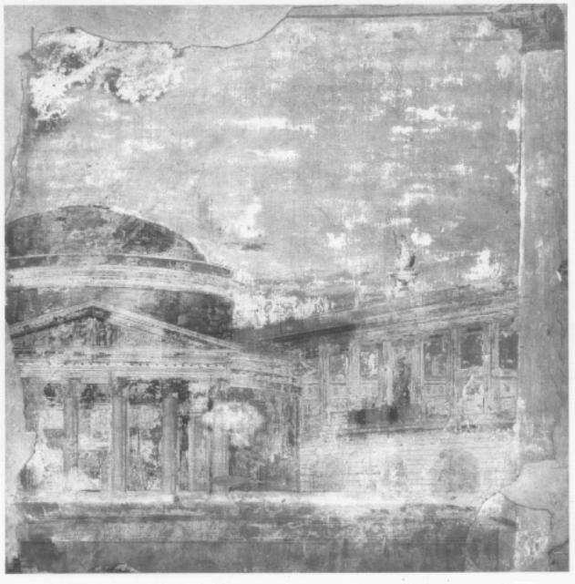 Veduta architetture classiche (dipinto) - ambito veneto (sec. XIX)
