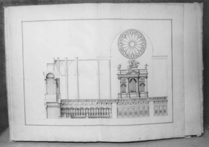 Progetti di palazzi (coperta di libro) di Preti Francesco Maria (sec. XVIII)