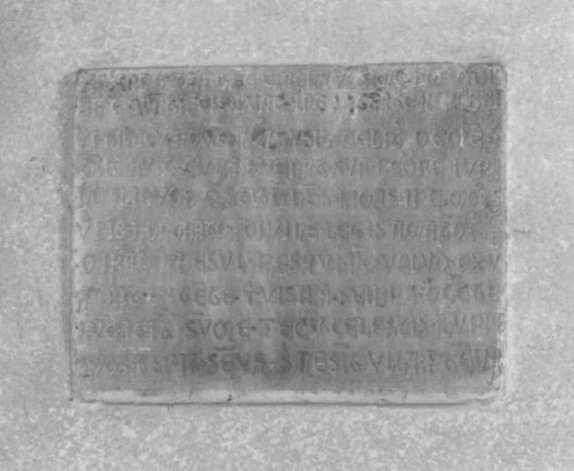 lapide commemorativa - ambito trevigiano (sec. XIII)