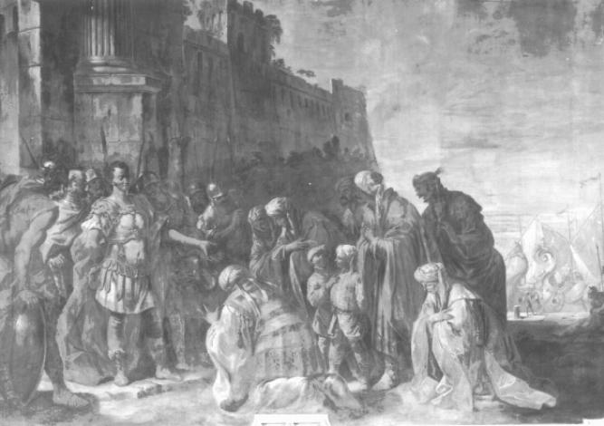 Priamo alla tenda di Achille (dipinto) di Lasinio Basilio - ambito veneziano (sec. XVIII)