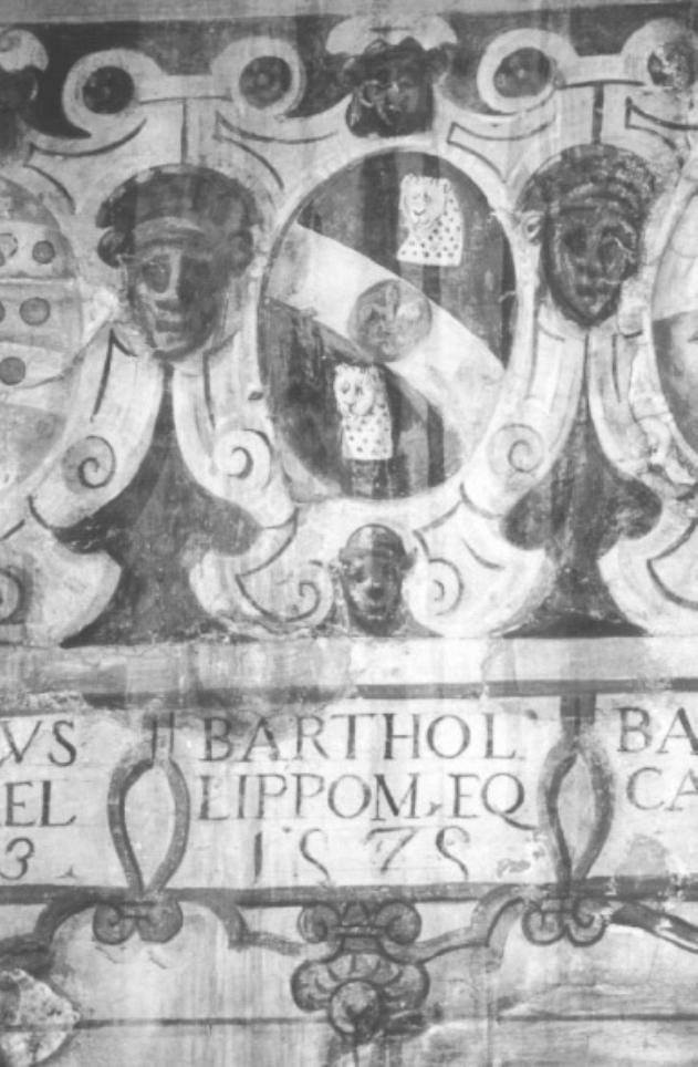 stemma gentilizio della famiglia Lippomani (dipinto) - ambito veneto (sec. XVII)