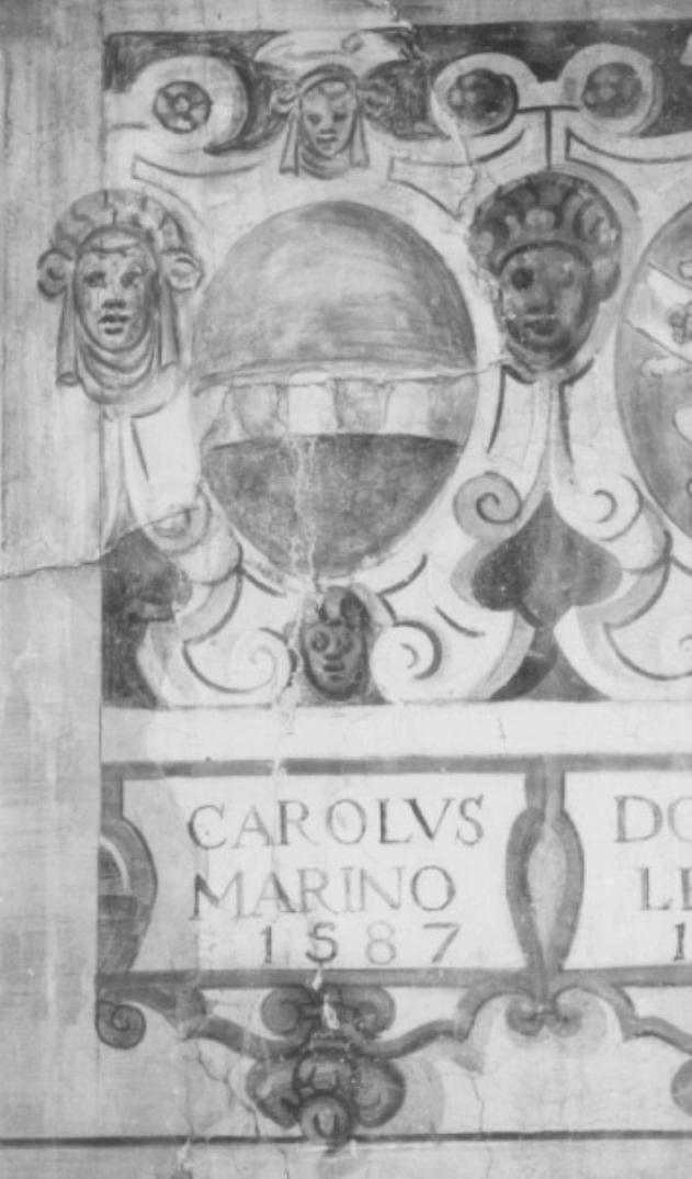 stemma gentilizio della famiglia Marini (dipinto) - ambito veneto (sec. XVII)