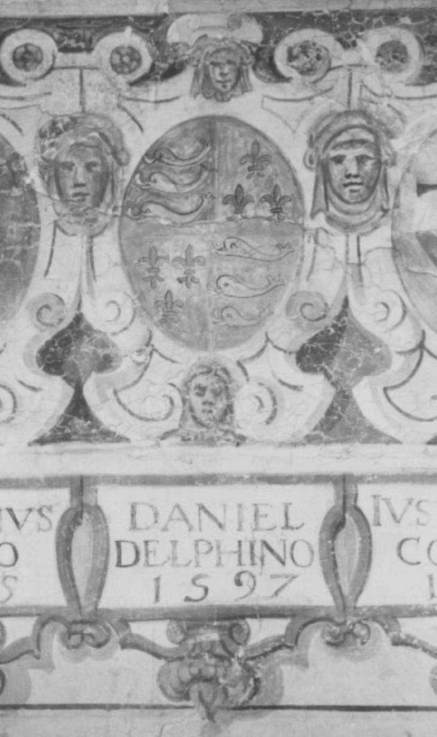 stemma gentilizio della famiglia Dolfin (dipinto) - ambito veneto (sec. XVII)