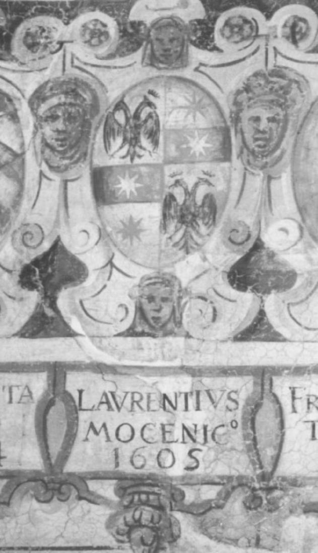 stemma gentilizio della famiglia Mocenigo (dipinto) - ambito veneto (sec. XVII)
