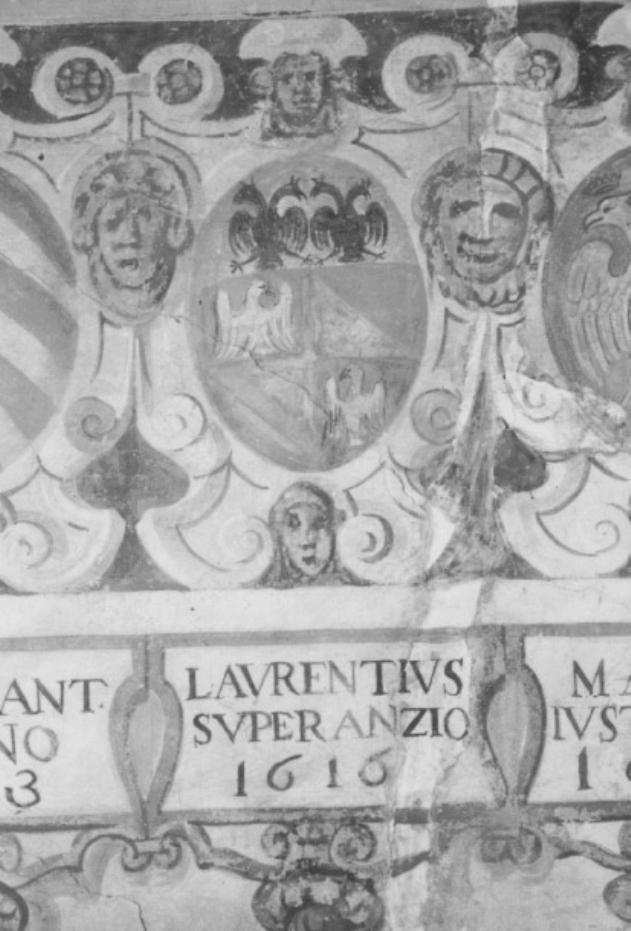 stemma gentilizio della famiglia Soranzo (dipinto) - ambito veneto (sec. XVII)