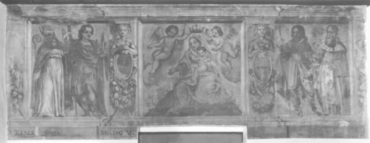 madonna con Bambino e Santi (dipinto, ciclo) - ambito trevigiano (sec. XVII)