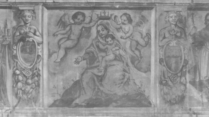 Madonna con Bambino e angeli (dipinto) - ambito trevigiano (sec. XVII)