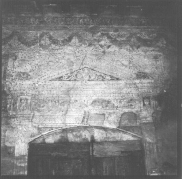 motivi architettonici/ motivi decorativi vegetali (dipinto) di Zoppo Marco (attribuito) - ambito veneto (sec. XV)