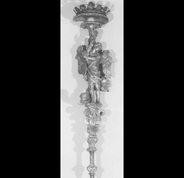 angelo (candelabro portatile) - ambito veneto (sec. XVII)