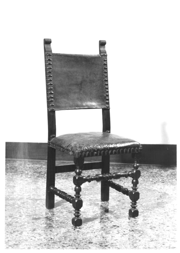 sedia - ambito veneto (prima metà sec. XVII)