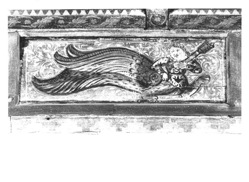 figura fantastica con scettro (dipinto) - ambito veneto (sec. XV)