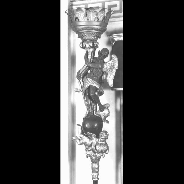 candelabro portatile - ambito veneto (seconda metà sec. XVII)