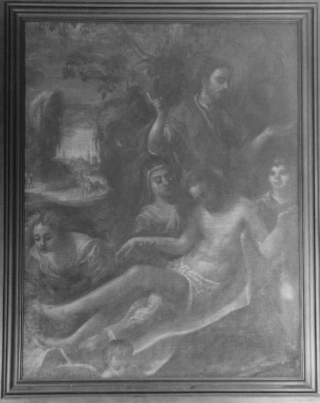 Deposizione (dipinto) di Peranda Sante (attribuito) (secc. XVI/ XVII)