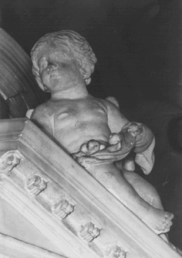 Angelo portafrutta (scultura) di Miazzi Giovanni, Marchiori Giovanni (secc. XVIII/ XIX)