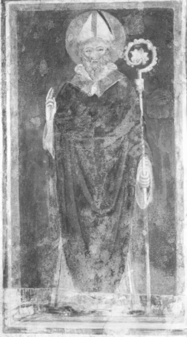 santo vescovo (dipinto) - ambito trevigiano (sec. XV)