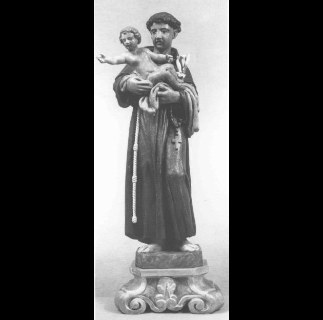Sant'Antonio da Padova con Gesù Bambino (statua) - ambito veneto (sec. XIX)