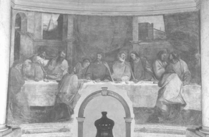 Ultima cena (dipinto) di Fiumicelli Ludovico, Melloni Giovanni Pietro (sec. XVI)