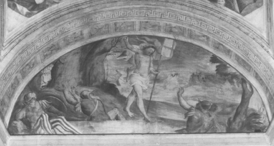Resurrezione (dipinto) di Fiumicelli Ludovico, Melloni Giovanni Pietro (sec. XVI)