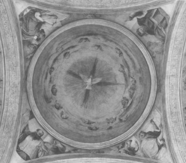 La colomba dello Spirito Santo (dipinto) di Fiumicelli Ludovico, Melloni Giovanni Pietro (sec. XVI)