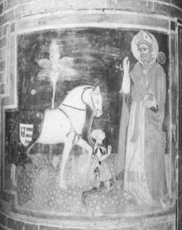 San prosdocimo e il cavaliere Eufrosino (dipinto) - ambito trevigiano (prima metà sec. XV)