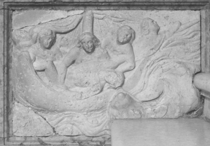 Giona inghiottito dalla balena (rilievo) di Tagliapietra Giovanni Battista - ambito veneziano (sec. XVII)