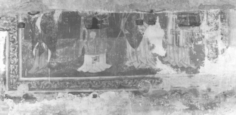 figure (dipinto, frammento) - ambito veneto (sec. XIV)