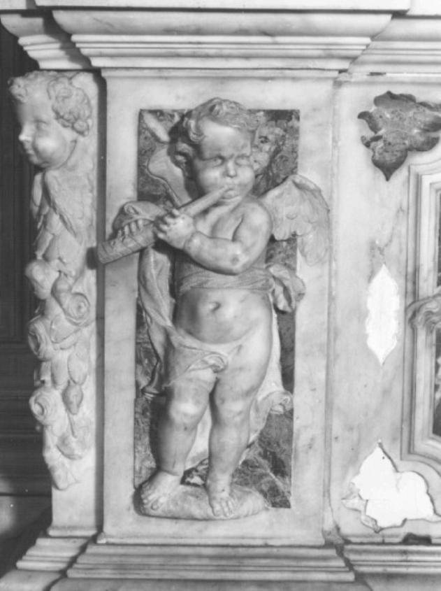 angioletto musicante (mensa d'altare, elemento d'insieme) di Grassi Giovanni - ambito veneziano (sec. XVII)